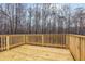 Newly built wooden deck perfect for outdoor relaxation and entertaining with forest views at 6336 Lake Valley Pt, Lithonia, GA 30058