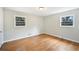 Bedroom with hardwood floors and double-paned windows at 3339 Brenda Ln, Lithia Springs, GA 30122