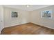 Bedroom with hardwood floors and double-paned windows at 3339 Brenda Ln, Lithia Springs, GA 30122