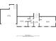 Floorplan of level one featuring a two car garage, two bedrooms, a bathroom and the foyer at 2800 Kingston Ter, Atlanta, GA 30344