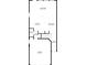 Floorplan showing the layout of the home, including living room, kitchen, dining area, and garage at 2980 Ferrington Way, Smyrna, GA 30080