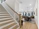 Staircase that ascends to the second floor, leading to the living area and kitchen at 2980 Ferrington Way, Smyrna, GA 30080