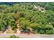 An aerial view of wooded homesite surrounded by mature trees at 1491 S Hairston Rd, Stone Mountain, GA 30088