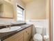 Bathroom featuring a single sink vanity and a toilet at 3535 Roswell Ne Rd # H2, Atlanta, GA 30305