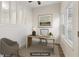 Cozy home office featuring a live edge desk, natural light, and neutral color palette at 1908 Variations Ne Dr, Atlanta, GA 30329