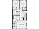 Floor plan featuring primary and secondary bedrooms, bathrooms, walk in closets, and laundry at 103 Holt Ln, Lawrenceville, GA 30046