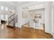 Elegant dining room featuring hardwood floors, statement chandelier, and sophisticated decor at 2353 Habersham Sw Dr, Marietta, GA 30064