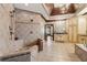 Oversized walk-in shower with bench and dual shower heads in the expansive main bathroom at 2353 Habersham Sw Dr, Marietta, GA 30064
