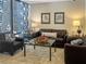 Comfortable sitting area with a modern design, stylish furniture, and bright window views at 475 Mount Vernon Ne Hwy # C230, Sandy Springs, GA 30328