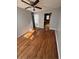 Inviting living room with hardwood floors, ceiling fan, and lots of natural light at 561 Formwalt Sw St # 8, Atlanta, GA 30312