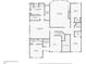 Floorplan of the home's second floor, detailing the layout of the bedrooms, bathrooms, and closets at 411 Ridgeway Ln, Canton, GA 30114