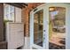 Close-up of the building entrance with vintage mailboxes and stylish glass doors at 3 Park Ne Ln # H, Atlanta, GA 30309