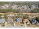 Aerial view of the home showcasing its location in a desirable community with mature trees at 3835 Greenside Ct, Dacula, GA 30019