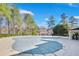 Large covered community pool with an adjacent gazebo, set amid lush landscaping and mature trees in a serene setting at 5466 Vinings Lake Way, Mableton, GA 30126