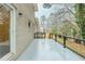 The deck offers wrought iron railings and a spacious area for entertaining at 2916 Lloyd Rd, Decatur, GA 30034