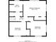 Floorplan of bedrooms, primary, bathroom, and hall at 2916 Lloyd Rd, Decatur, GA 30034