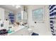The bathroom has a vanity, shower/tub combo and nice natural light at 3242 Inns Brook Way, Snellville, GA 30039