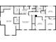 Second floor detailed floor plan showcasing layout of the bedrooms and bathrooms at 3242 Inns Brook Way, Snellville, GA 30039