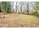 Wide shot of the backyard showing its size and tree coverage at 2504 Brentwood Rd, Decatur, GA 30032