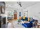 Comfortable living space featuring a modern fireplace and stylish decor at 726 Brookline Sw St, Atlanta, GA 30310