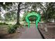 A pixelated archway marks the entrance to the park, surrounded by trees at 726 Brookline Sw St, Atlanta, GA 30310