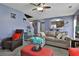 Inviting living room with comfortable seating and modern decor, open to the kitchen at 2726 Northgate Nw Way, Acworth, GA 30101
