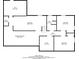 Floor plan showcasing basement layout with rooms and dimensions at 3368 Windsor Castle Ct, Decatur, GA 30034