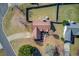 Aerial view of property showcasing the home's layout, landscaping, and surrounding neighborhood, highlighting its prime location at 1553 Nicole Ridge Ct, Loganville, GA 30052