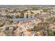 Panoramic aerial view featuring the neighborhood, a scenic lake, and lush landscapes at 3207 Haleys Way, Conyers, GA 30013