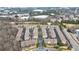 Aerial view of a townhome community featuring manicured landscaping at 2368 Saint Davids Nw Sq # 4, Kennesaw, GA 30152