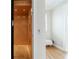 Interior shot of home elevator with wood paneled walls and lighting at 2368 Saint Davids Nw Sq # 4, Kennesaw, GA 30152