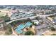 Aerial view of many tennis courts, a pool, and stunning landscaping, perfect for recreation at 2368 Saint Davids Nw Sq # 4, Kennesaw, GA 30152