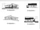 Architectural drawings showing front, rear, right, and left elevations with scale measurements at 2134 Nw Abner Nw Pl, Atlanta, GA 30318