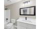 Modern bathroom featuring a sleek vanity, new fixtures, and shower with tub at 3017 Lana Ln, Marietta, GA 30066