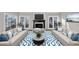 Well-decorated living room with stylish furniture, fireplace, and natural light at 3017 Lana Ln, Marietta, GA 30066