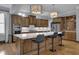 Bright eat-in kitchen with marble countertops and a suite of stainless steel appliances at 1421 Hedgewood Nw Ln, Kennesaw, GA 30152