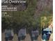 A top-down view showcasing the property layout, lot size and the address of the home at 3200 Tackett Rd, Douglasville, GA 30135