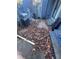 Outdoor patio with grill and debris at 4707 Mariners Way, Stone Mountain, GA 30083