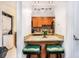 Eat-in kitchen area featuring a granite countertop and seating for two at 3175 Seven Pines Ct # 207, Atlanta, GA 30339