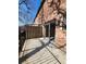 Spacious balcony area overlooking the neighborhood, complete with secure fencing and a sliding door at 3125 Colonial Way # H, Atlanta, GA 30341