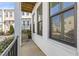 View from balcony of exterior and landscape, showing additional window views at 1756 Morningtide Ne Ln, Atlanta, GA 30324