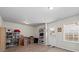 Finished basement features wood-look floors, a large window, and ample storage space at 3782 Chattahoochee Summit Se Dr, Atlanta, GA 30339