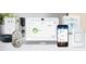 Home security and automation system includes smart lock, thermostat, camera, lighting, phone app and voice activation at 300 Halibut Circle Cir, Covington, GA 30016