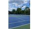 Scenic view of tennis courts at a local park on a bright, sunny day with blue and green courts at 1181 Church St # G, Decatur, GA 30030