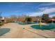 Community pool with protective winter covering and clear blue sky overhead at 301 Ridgewood Trl, Canton, GA 30115