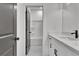 Bathroom showcasing a sleek vanity, fixtures and tub at 3163 Old Jonesboro Rd, Hapeville, GA 30354