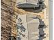 Overhead view of the property showing roof, driveway and backyard at 495 Duval Dr, Alpharetta, GA 30009