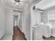 Well-lit hallway laundry area, with washer and dryer hookups, and folding space at 681 Home Se Ave, Atlanta, GA 30312