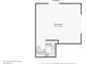 Floor plan showcasing the layout of a detached recreation room with wet bar and stairs at 2513 Overlake Ln, Stockbridge, GA 30281