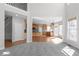 Open-concept living room showcases seamless flow to the kitchen area at 7290 Weber St, Atlanta, GA 30349